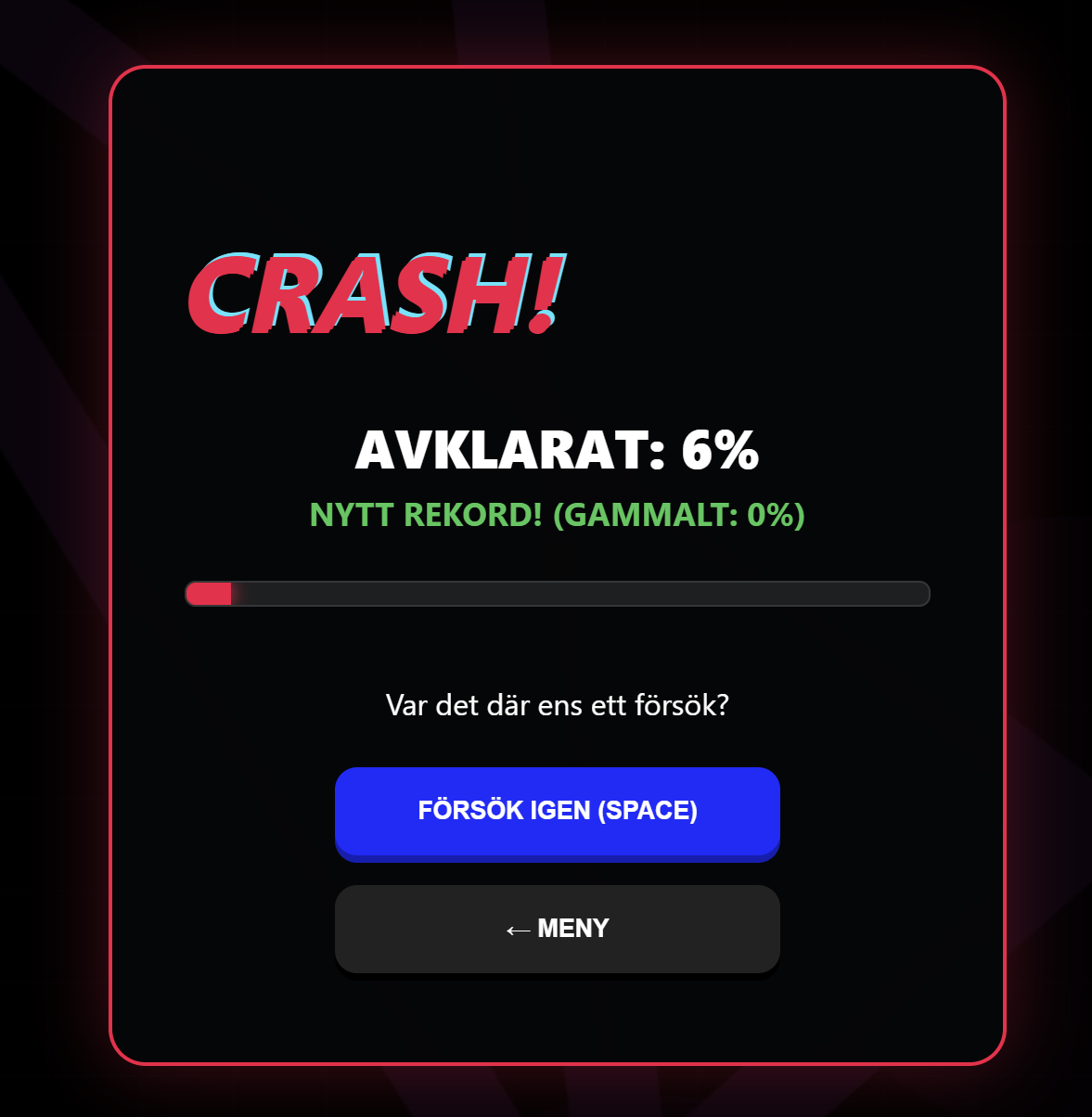 Crash Screen